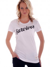 Dámské triko Survivor - Bílá
